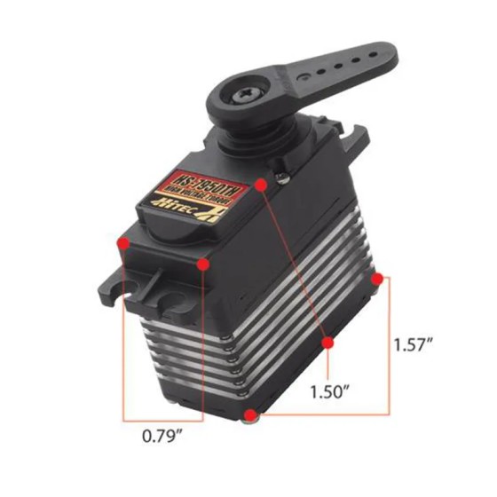 Hitec HS-7950TH High Voltage Ultra Torque Titanium Gear Coreless Ultra Premium Servo 65g 35kg.cm for RC Radio Control Hobby